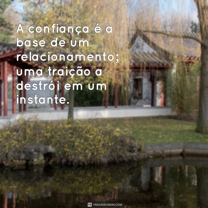 mensagem sobre traição no casamento A confiança é a base de um relacionamento; uma traição a destrói em um instante.