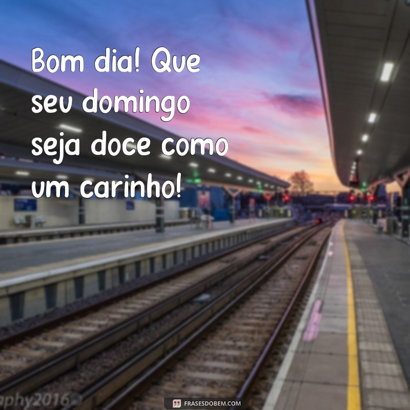 Bom Dia e Excelente Domingo: Mensagens Inspiradoras para Começar Bem a Semana 