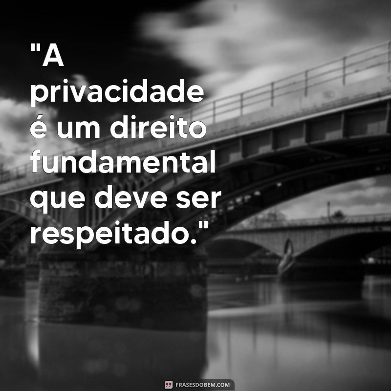 frases de privacidade para status 