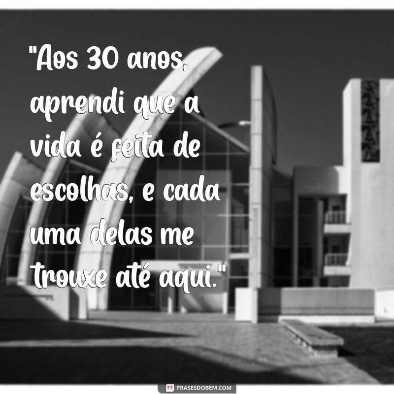 meus 30 anos mensagem 