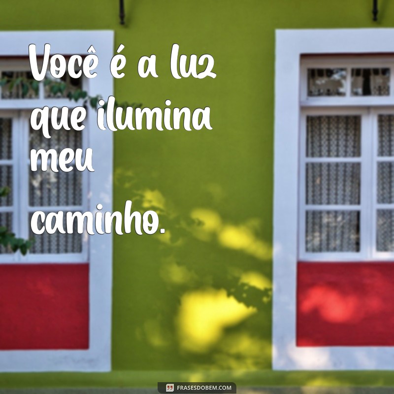 você é minha inspiração Você é a luz que ilumina meu caminho.