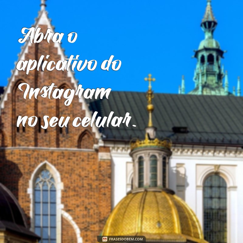 como colocar tema preto no instagram Abra o aplicativo do Instagram no seu celular.