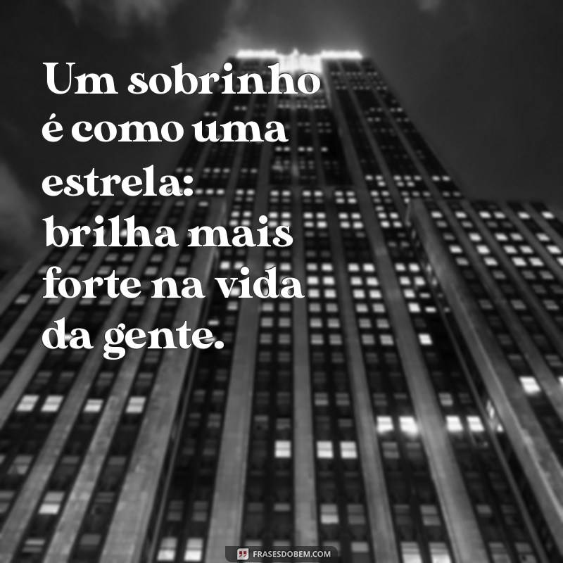 As Melhores Frases para Celebrar o Amor pelo Seu Sobrinho 