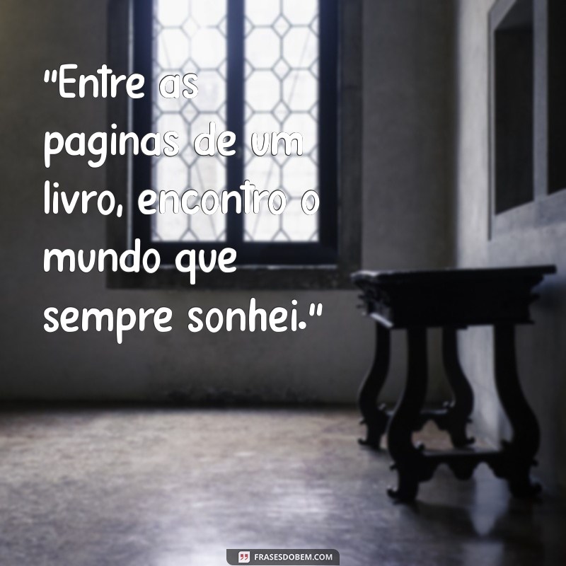 frases lendo livro 