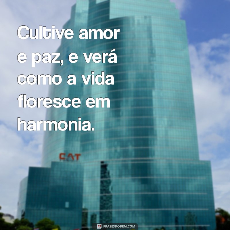 Frases Inspiradoras de Amor e Paz para Espalhar Boa Energia 