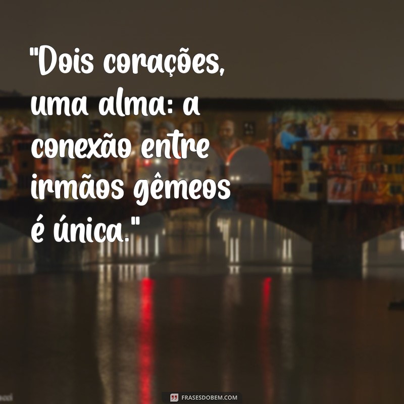 frases para irmãos gemeos 