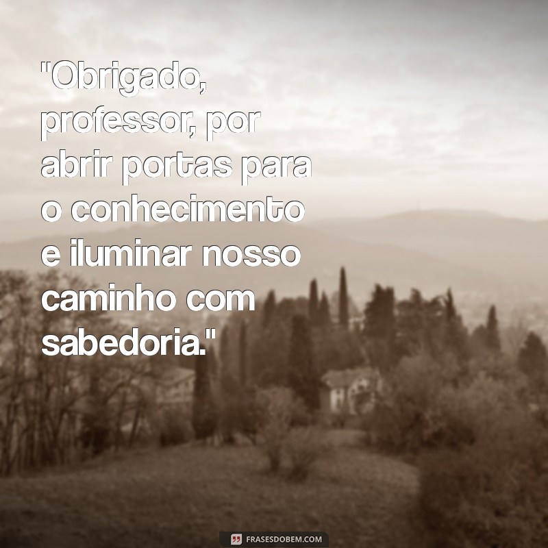 mensagem de agradecimento aos professores 