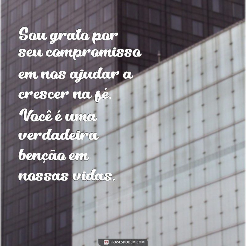 Mensagem de Agradecimento para Pastora: Como Expressar Sua Gratidão 