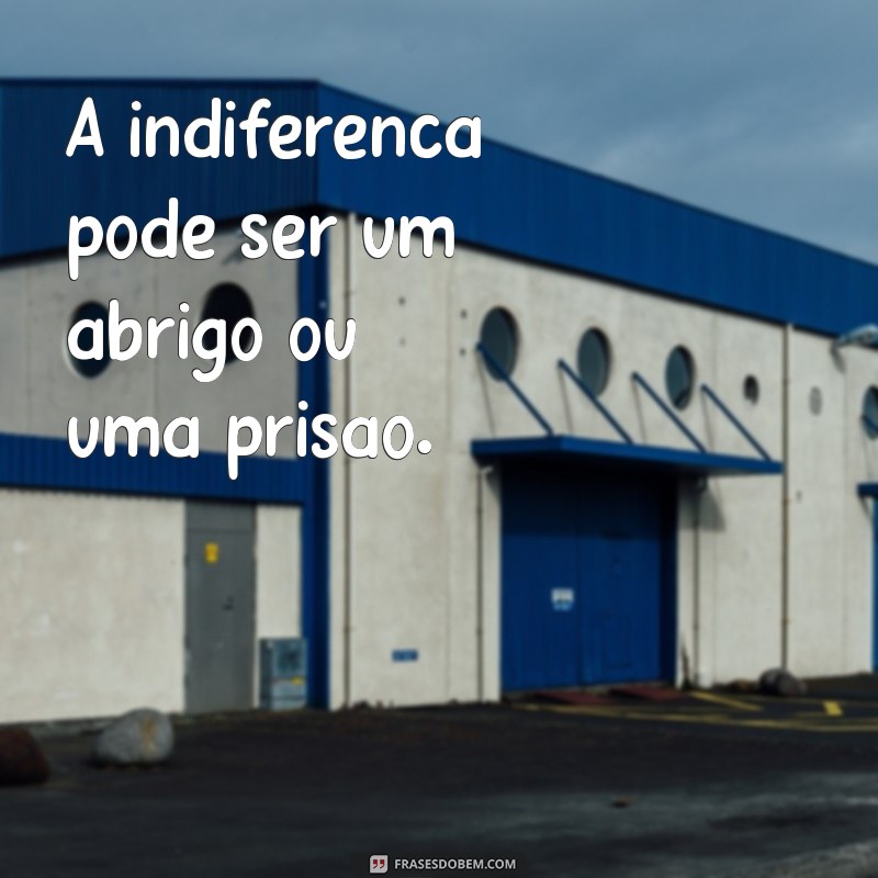 Frases de Indiferença: Reflexões para Momentos de Desapego 