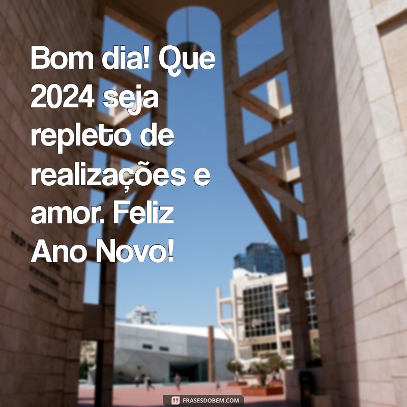 Feliz Ano Novo 2024: Mensagens Inspiradoras para Começar o Dia com Alegria 