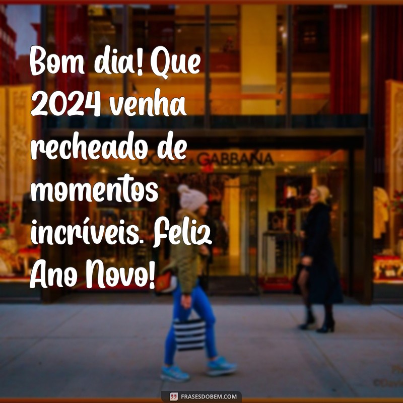 Feliz Ano Novo 2024: Mensagens Inspiradoras para Começar o Dia com Alegria 