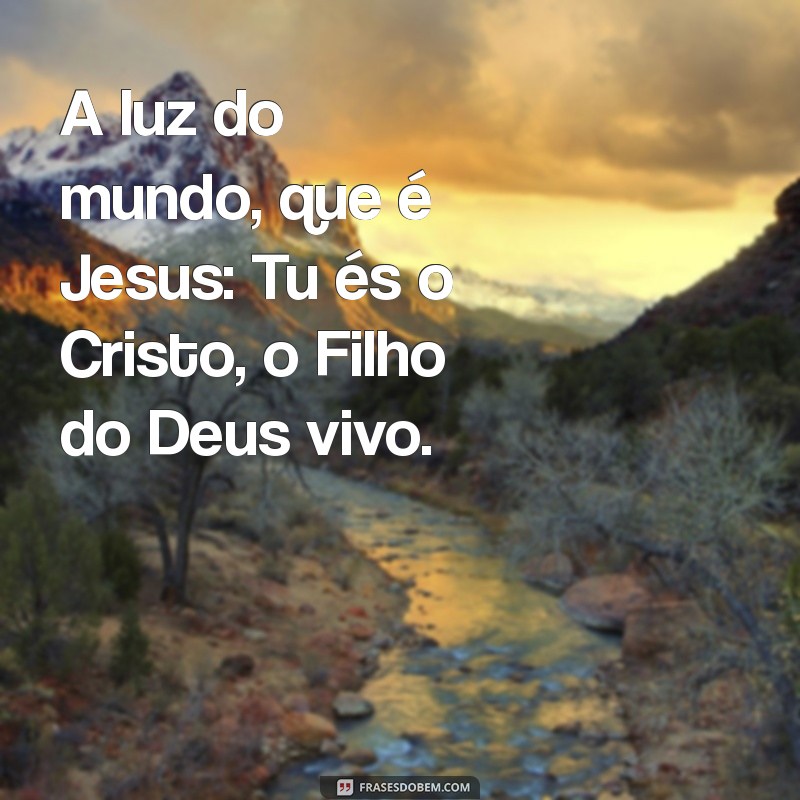 Entenda o Significado do Versículo Tu és o Cristo, Filho do Deus Vivo 