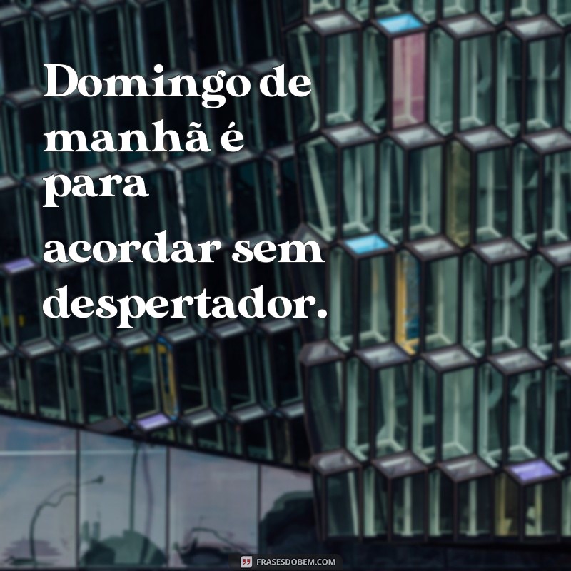 Desperte com inspiração: as melhores frases de domingo de manhã 