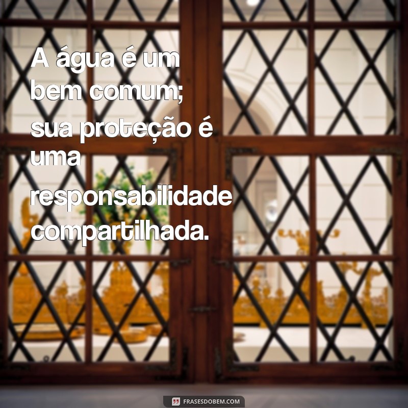 Frases Inspiradoras sobre a Importância da Água para a Vida e Sustentabilidade 