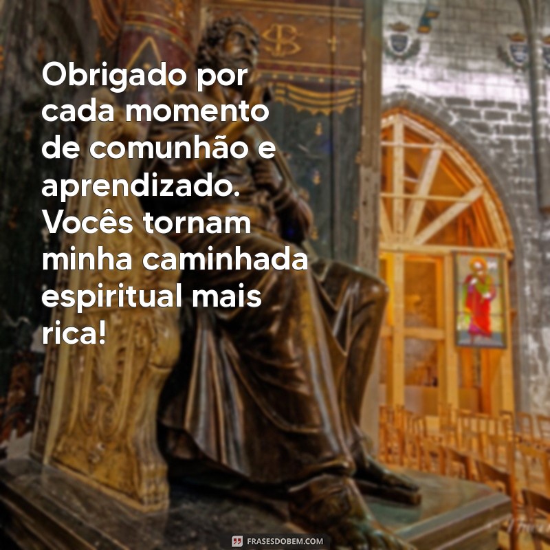 Mensagens Inspiradoras de Agradecimento para o Grupo da Igreja 