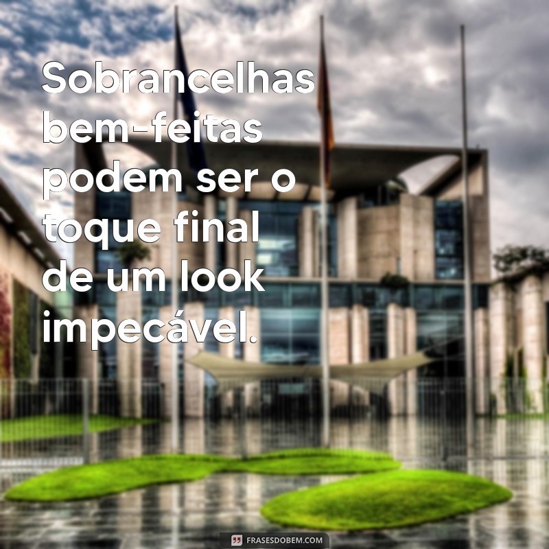 As Melhores Frases Inspiradoras Sobre Sobrancelhas 