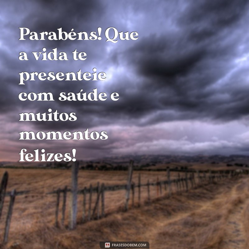 Parabéns! Desejando Saúde e Felicidade em Cada Celebrar 