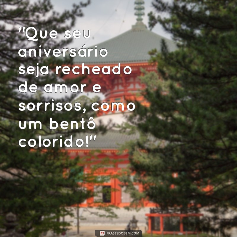 bentô frases aniversário 