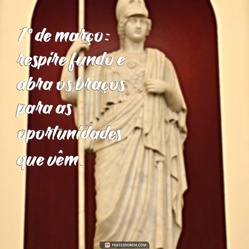 Frases Inspiradoras para Celebrar o Dia 1 de Março 